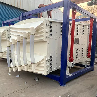 Rectangular tumbler screening machine for sand