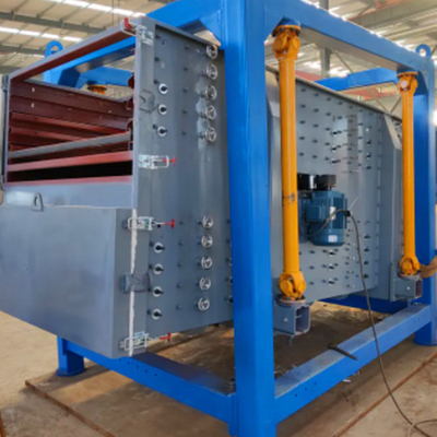 Rectangular tumbler screening machine for sand